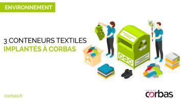 Trois nouveaux conteneurs textiles à Corbas