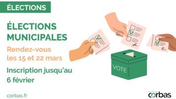 affiche élections municipales 2026 de Corbas