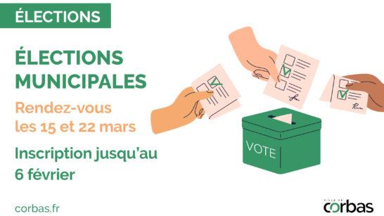 affiche élections municipales 2026 de Corbas
