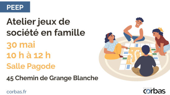 Association PEEP - Atelier Jeux de société en famille mai 2026