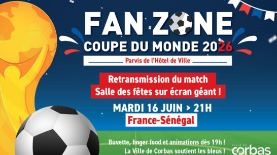 Fan Zone mardi 16 Juin 2026 - Coupe du monde foot à Corbas