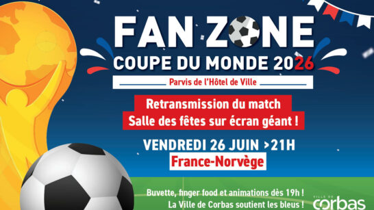 Fan Zone 26 Juin 2026 - Coupe du monde foot à Corbas