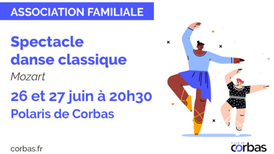 Spectacle de danse de classique - Association Familiale