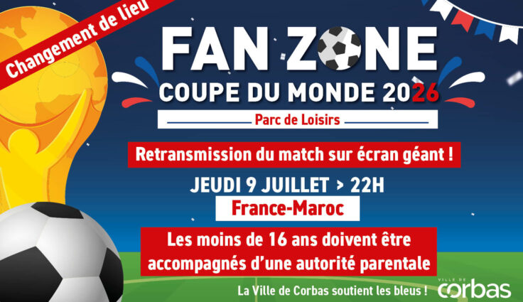 Fan zone coupe du monde de football 2026 - quart de final France-Maroc